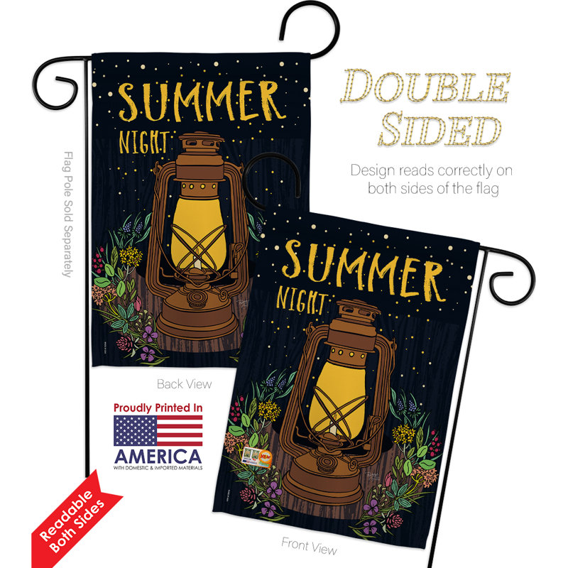 Double Sided 18.5'' H x 13'' W Polyester Flag Set