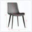 Ensemble de chaises de salle à manger modernes en cuir de polyuréthane 4