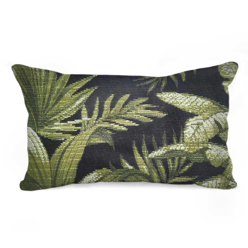 Marina Floral Outdoor Throw Pillow, Rectangular, 12"H x 18"W