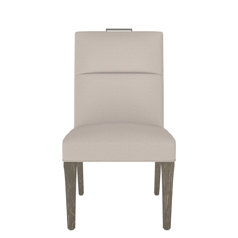 Thom Filicia Home Fabric Tight Back Side Chair, Nadia Steam, Hampton