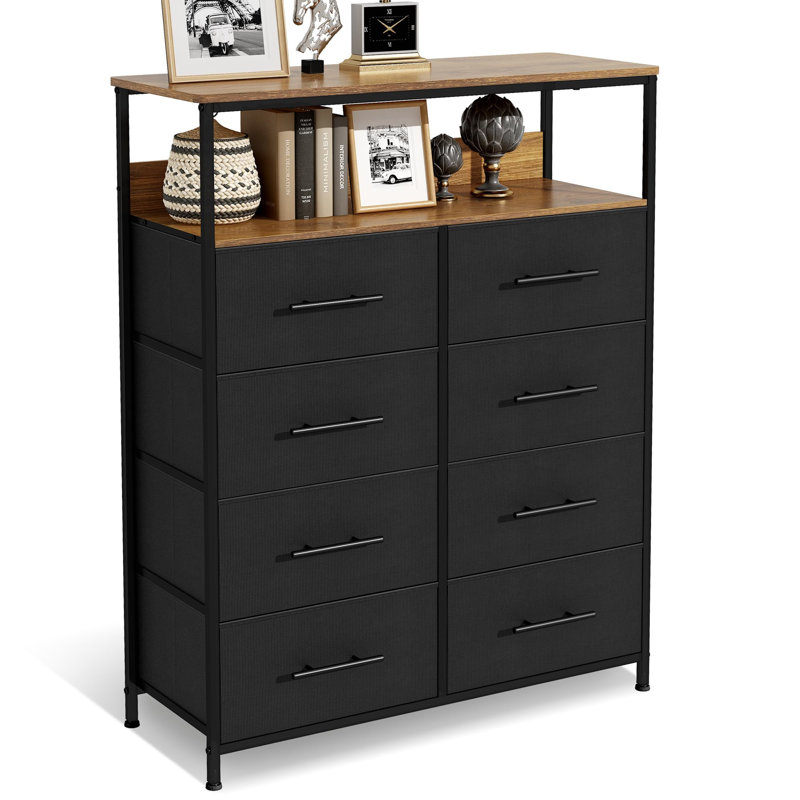 Metal Rectangle Accent Cabinet, Black