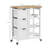 Rolling Kitchen Island Cart, Bar Serving Cart with Drawers