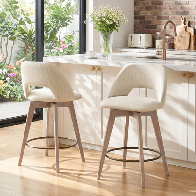 Tabouret de comptoir pivotant 26,8 po Wylee