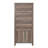 Modern Farmhouse Wooden Bookcase and Storage Cabinet with Tempered Glass Doors and 3 Upper Shelves-171830863