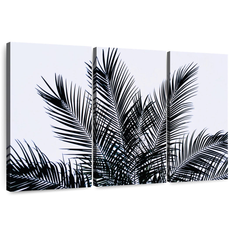 Harnek Silhouetted Palm Leaves, 42" H x 65" W