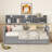 Daybed, Wood Slat Support, with Bedside Shelf and Two Drawers-505039232-505039233