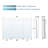 Recessed Or Surface Wall Mount Bathroom Medicine Cabinet With Adjustable Glass Shelves-126374940-107625209