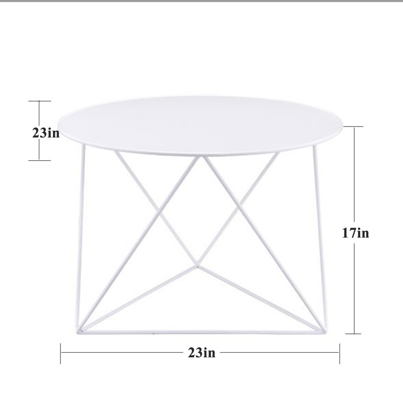 Independence Single Coffee Table, White