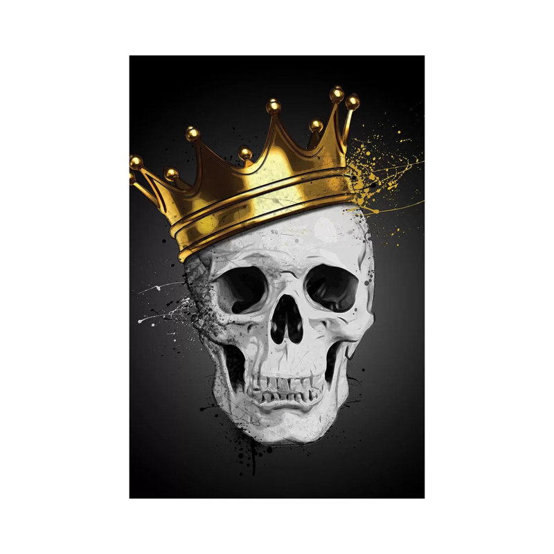 Royal Skull by Nicklas Gustafsson - Wrapped Canvas Gallery-Wrapped Canvas Giclée, 66.04 cm H x 45.72 cm W