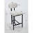 Set of 2 Upholstered Bar Stools with Sturdy Metal Legs for Various Spaces-438359531