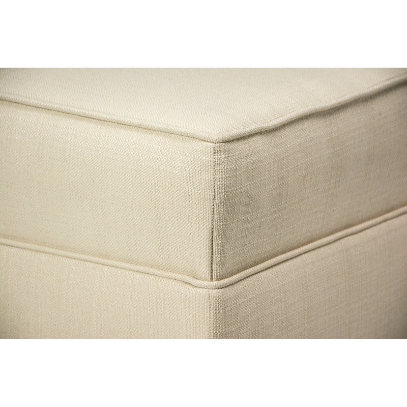 Repose-pieds carré 34 po Culloden, Beige