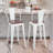 Johntell Metal Dining Chair Counter Height Chairs Stackable Barstools Wood with Removable Backrest-683726928-683726929