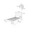 Tête de lit ajustable pour lit simple, velours bleu marine, décoration de chambre à coucher de style moderne Mid-Century pour lit avec panneau de particules, revêtement en velours,-164893906-164893909