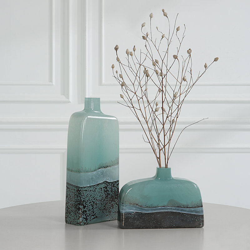 Ensemble de vases de table en verre 2 pièces Atheena