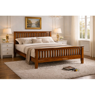 Gallegos Solid Wood Storage Bed