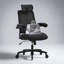 Chaise de bureau ergonomique robuste avec support lombaire et accoudoirs rabattables-1216534033-1217337732