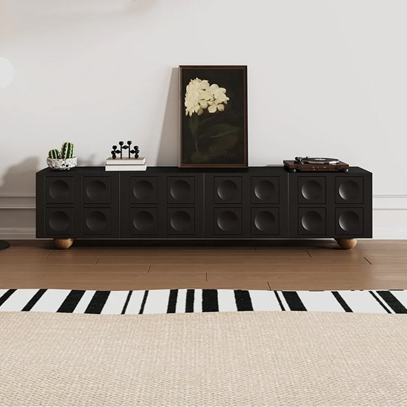 Modern simplicity Black TV Stand TV Stand, 94.48"