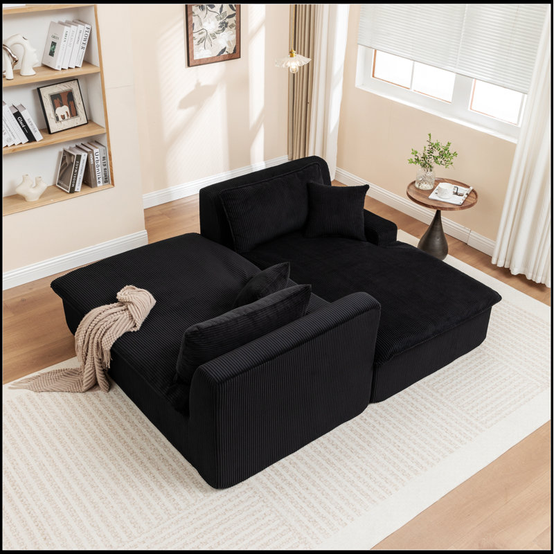Chaise longue Canapé-lit rembourré sans assemblage, canapé-lit surdimensionné pour un confort et une commodité ultimes dans n'importe quelle pièce