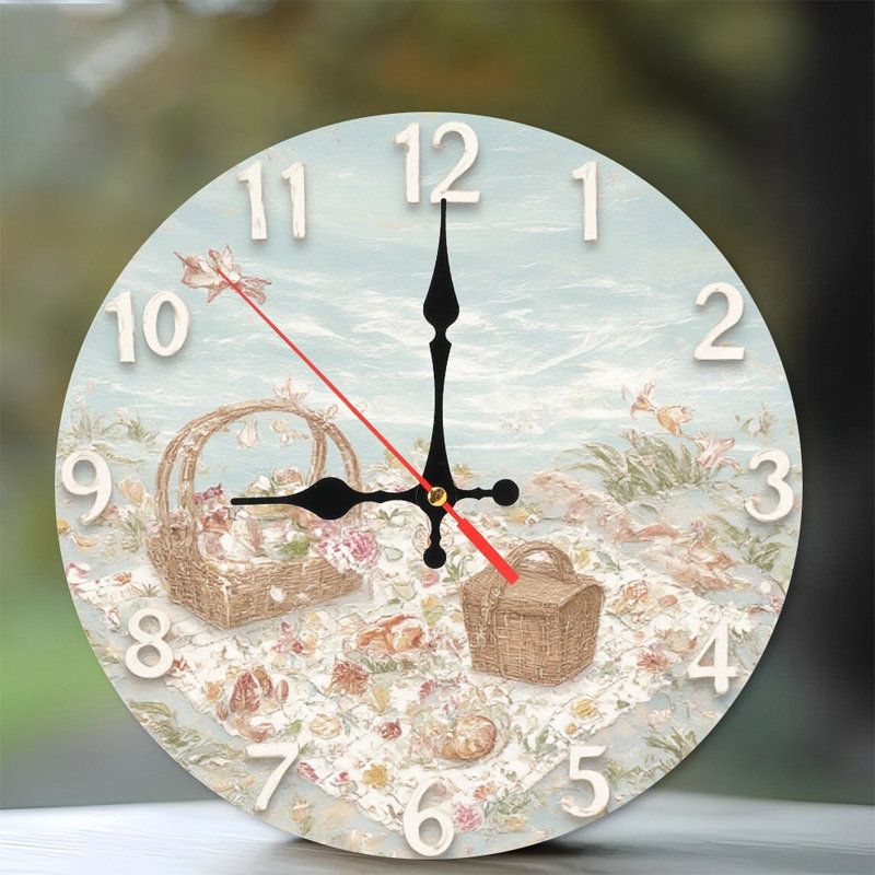Horloge avec pique-nique