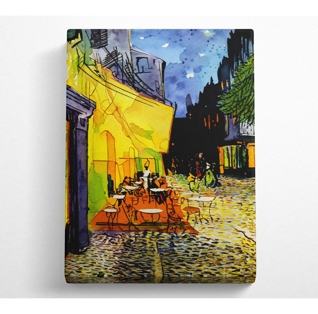 Van Gogh Cafe Terrasse 2 - Kunstdrucke auf Leinwand