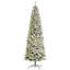 Sapin de Noël artificiel pré-éclairé enneigé avec branches réalistes-1241187679