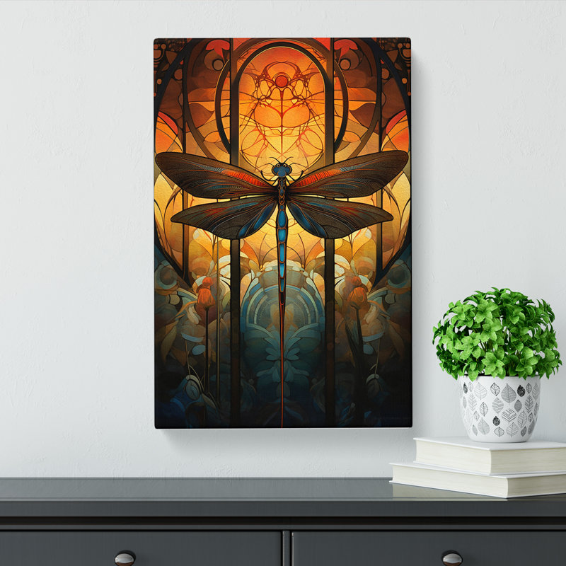 Dragonfly - Wrapped Canvas, 50cm H x 35cm W x 3cm D