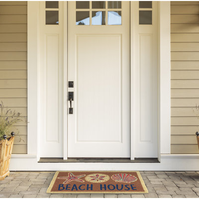 Maison de plage 30 po x 18 po tapis pour porte d’extérieur Ny