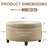 Duanys Faux Leather Upholstered Round Storage Ottoman-1694189602