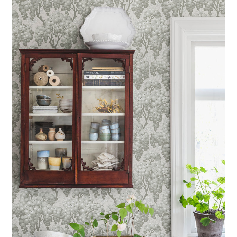 Lofstad Floral Wallpaper Roll, Spring Green