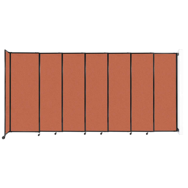 Cloison coulissante 5 pi, H 90 po x l 86 po x P 33 po, Orange