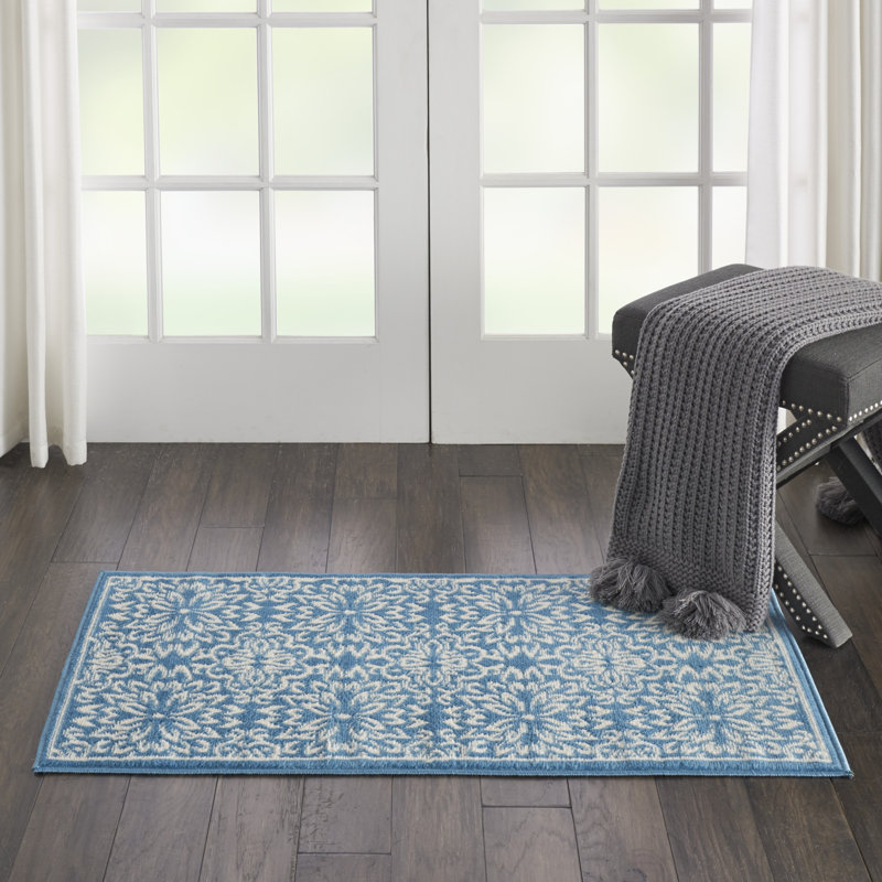 Guilian Damask Indoor Rug, Rectangle 2' x 4'