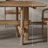 Solid wood ash unique dining table set-107205776