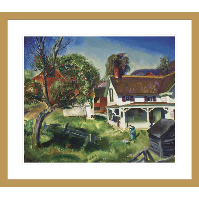 «Jim Twadell's Place» par George Wesley Bellows - Estampe numérique encadrée, H 23,5 po x l 26,79 po