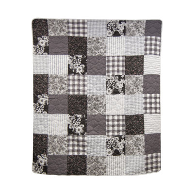Donna Sharp Indiana Farmhouse Pieced Cotton Throw