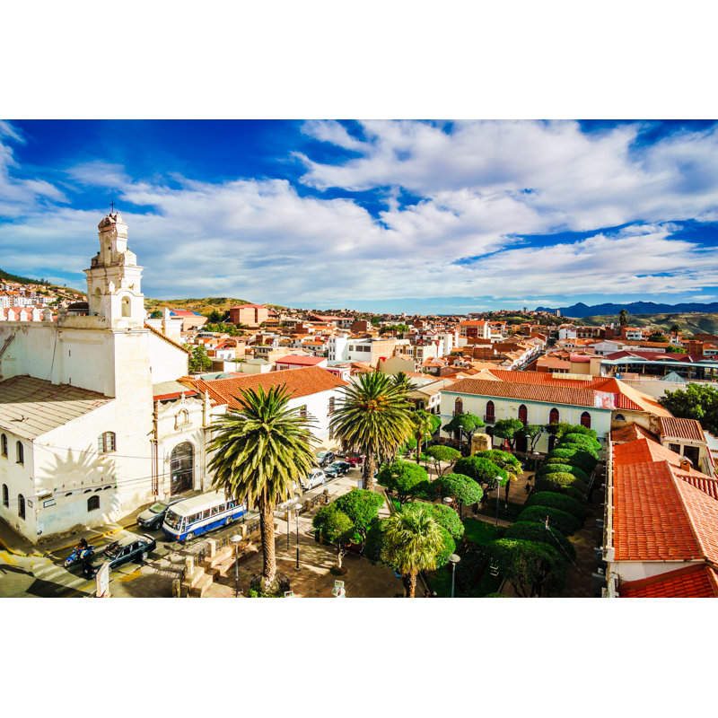 Colonial Town by StreetFlash - Wrapped Canvas Print, 30cm H x 46cm W