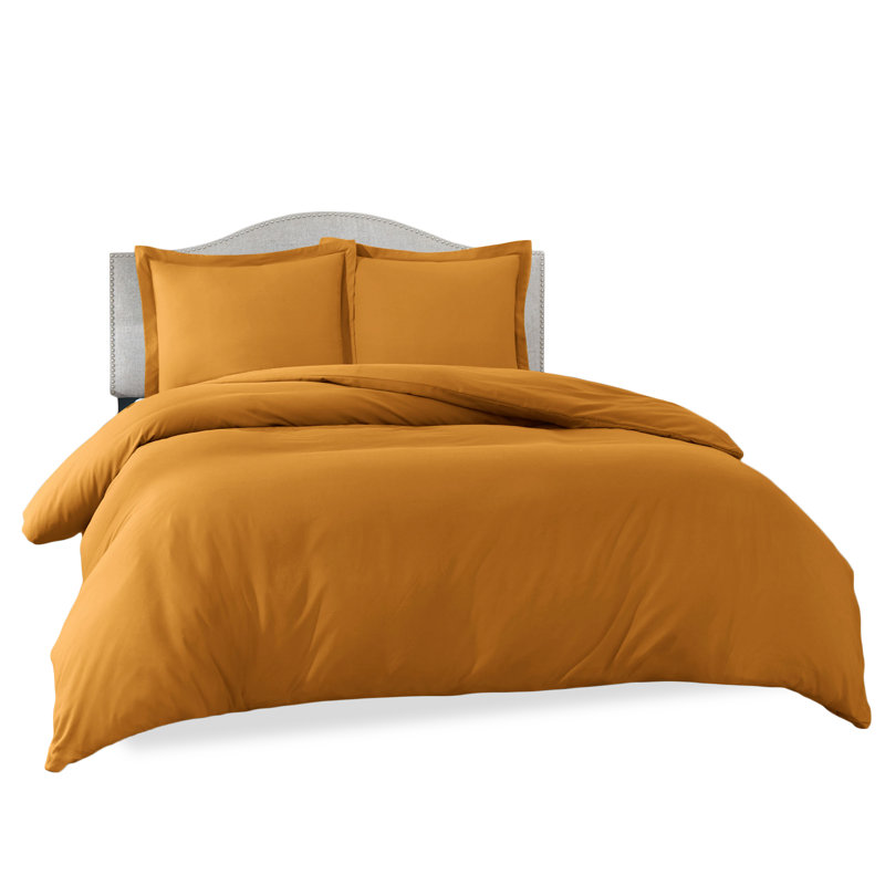 Modern & Contemporary Duvet Cover, Queen Duvet Cover + 3 Additional Pieces, Mocha Light Brown
