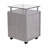 Rolling File Cabinet With Glass Top And 1 Hanging File Drawer-1886722769