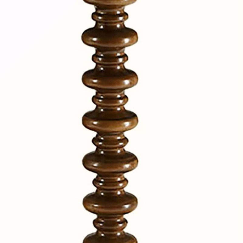 Table d'appoint ronde en bois noyer, Walnut