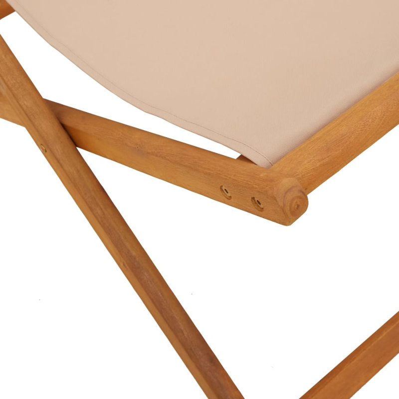 21-2 Polyester/Polyester Blend Camping / Beach Folding Chair Folding Chair, Taupe