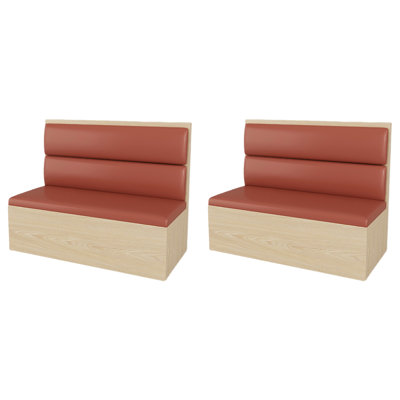 Banc décontracté en similicuir restaurant Cafe