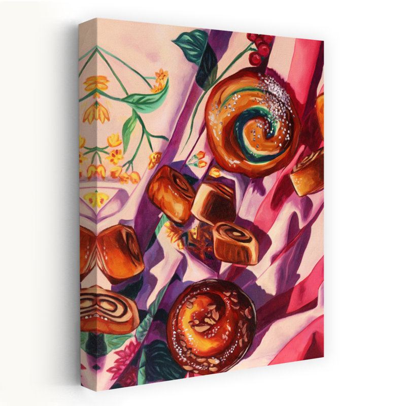 Sweet Buns And Berries by Anna Zdanowicz - Wrapped Canvas Print, 60.96 cm H x 40.64 cm W