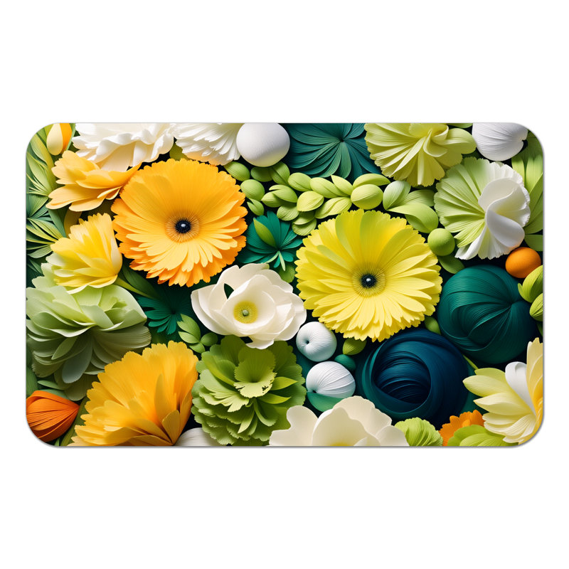 Tapis de bain minces antidérapants lavables à la machine, L 36 po x l 24 po