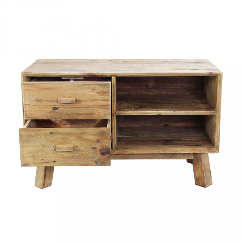 Bodak 90cm W Solid Wood Bedside Table