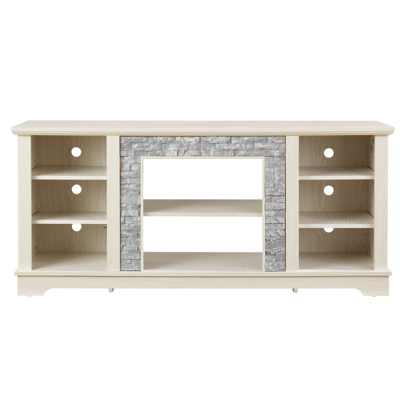 Meuble télé Mantel Stone, Blanc