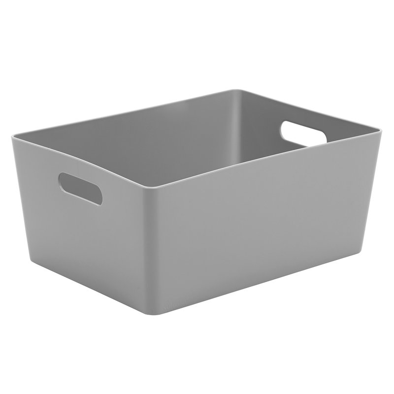 Wham 5.02 Studio Basket Rectangular Pack of 5 Cool Grey