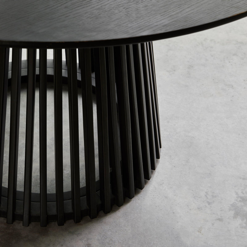 Willow Round 120cm Dining Table, Black