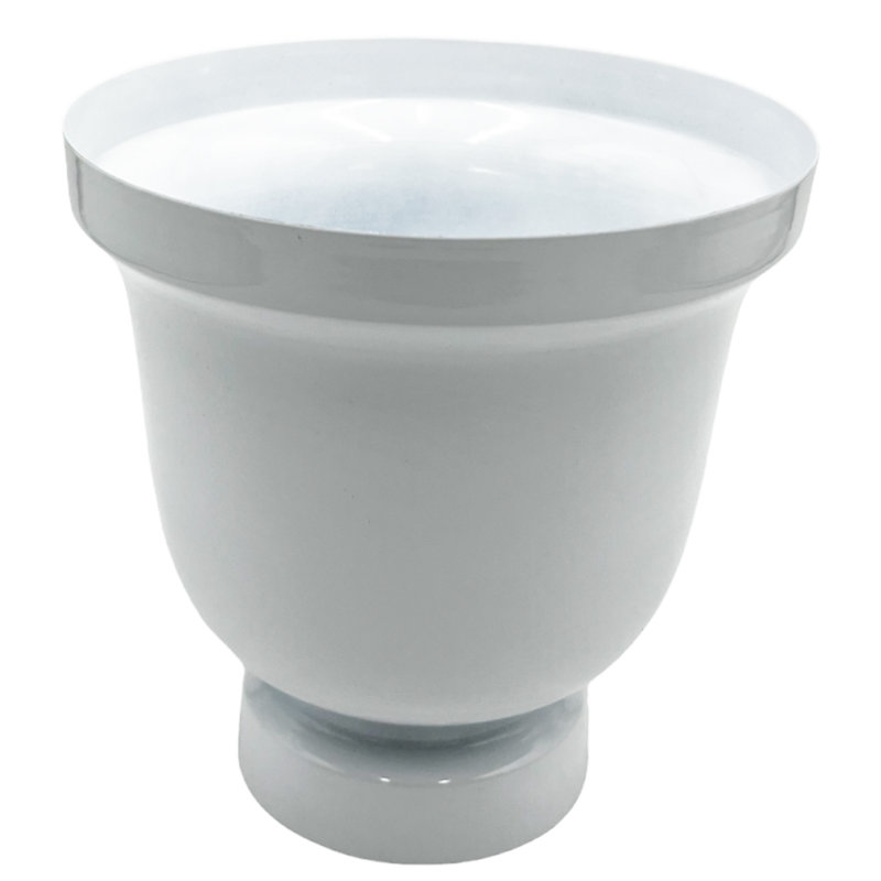 Decorative Handmade 8.5 inch Modern Flower Vase, White