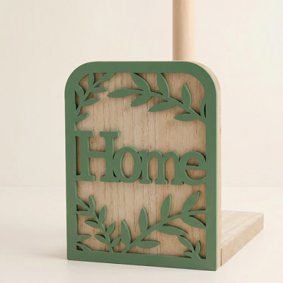 Porte-serviettes en bois sur pied Farmhouse