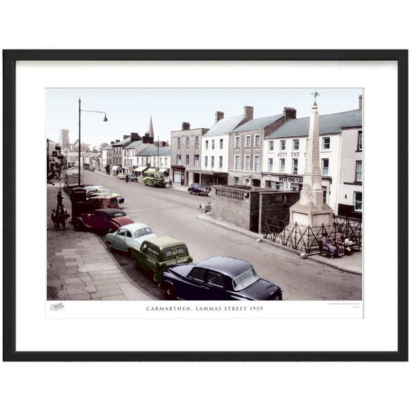 Carmarthen, Lammas Street 1959 by Francis Frith - Single Picture Frame Print, 28cm H x 36cm W x 2.3cm D