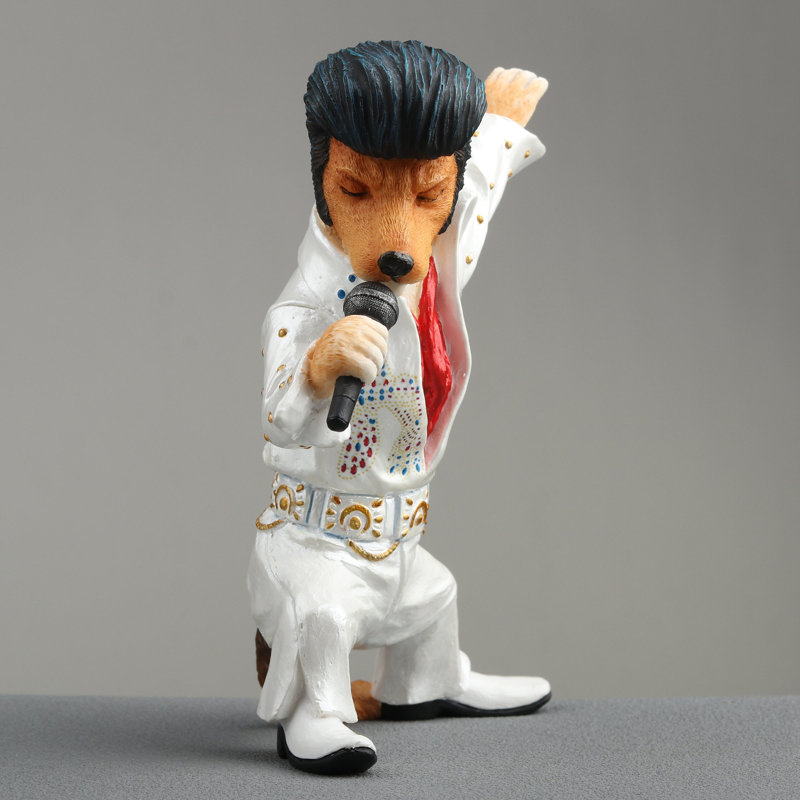 Figurine en polyrésine chien 4,72 pouces de hauteur